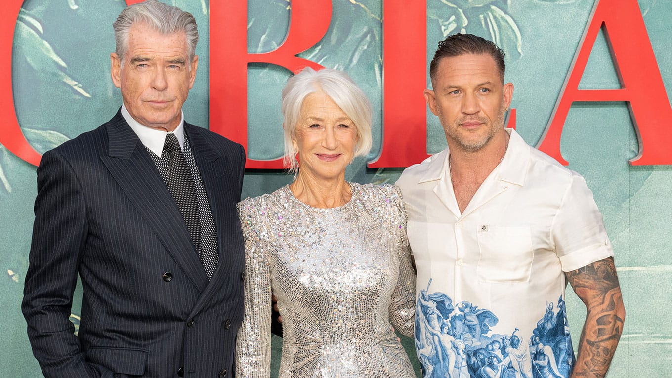 Bild von Pierce Brosnan, Helen Mirren und Tom Hardy bei der Mobland-Premiere
