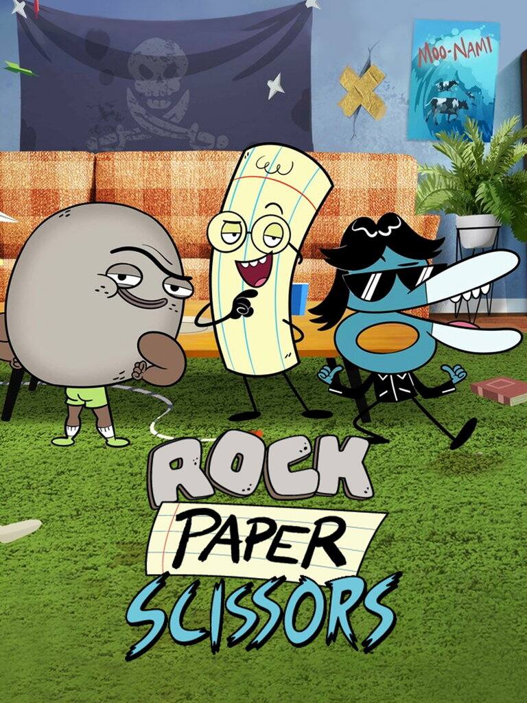Titelbild - Cover - zur Kinderserie Schere, Stein, Papier