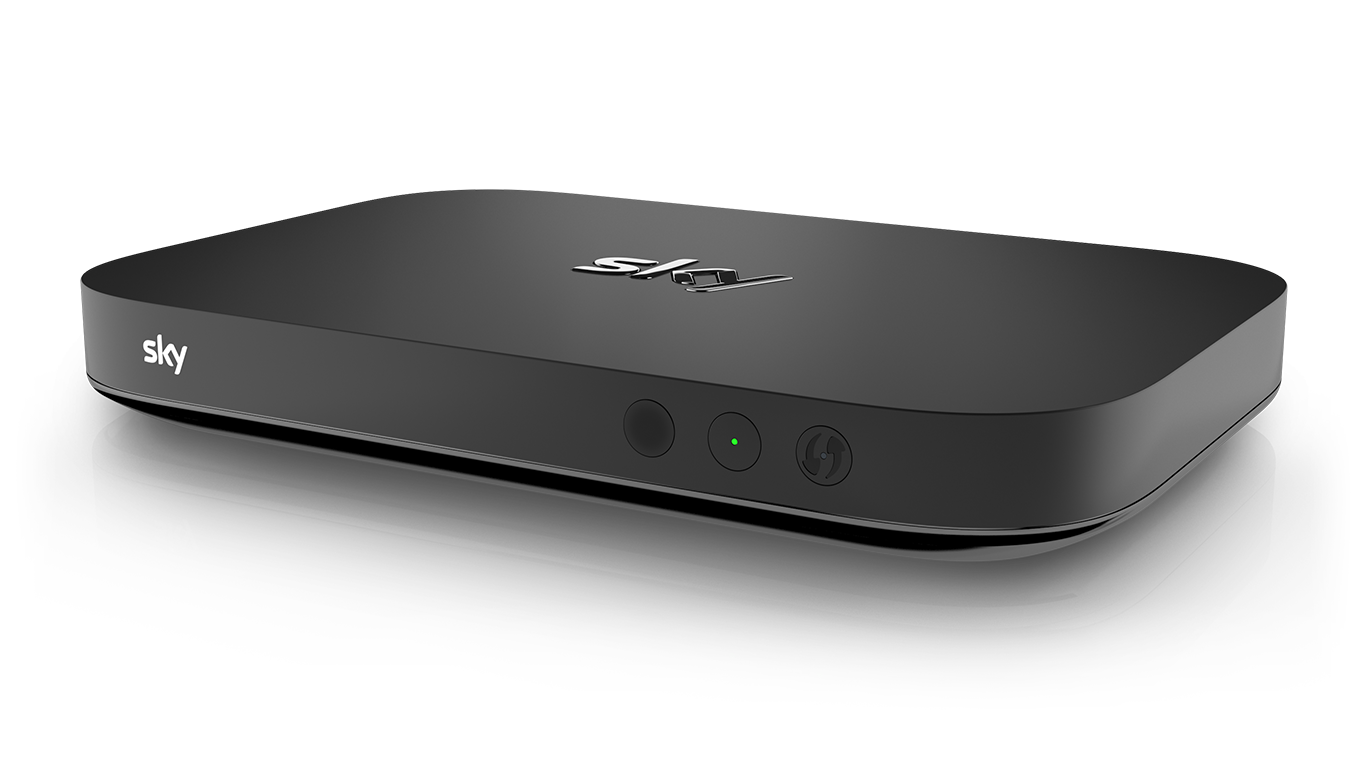 Blick von oben auf einen Sky Q Mini