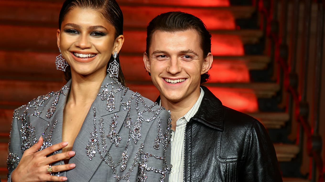 Foto von Schauspielerin Zendaya und Schauspieler Tom Holland aus dem Jahr 2021
