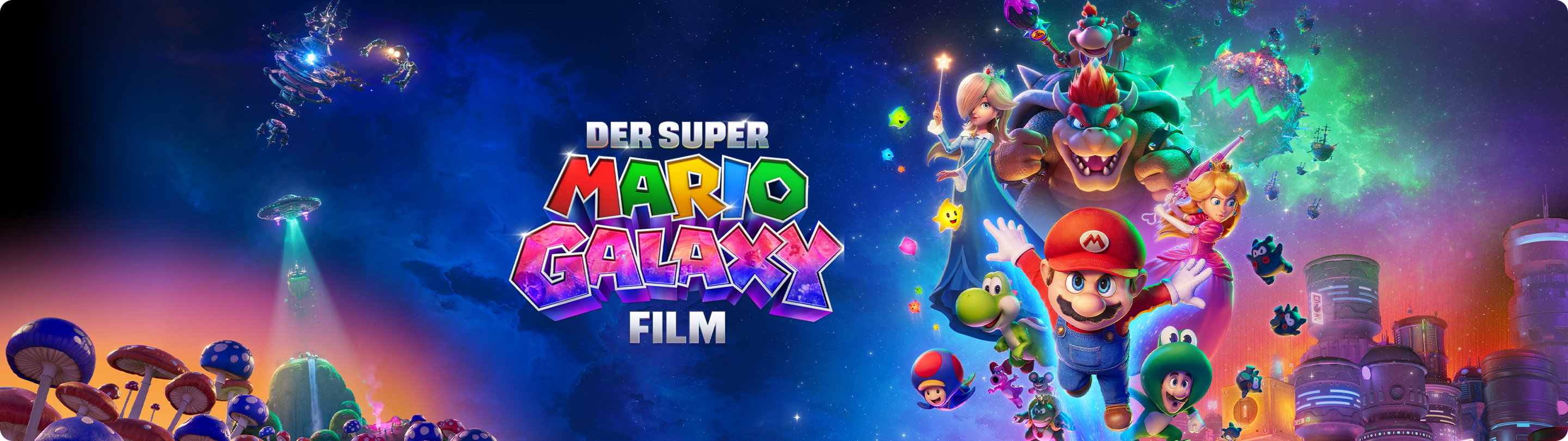 Key Art zu Der Super Mario Galaxy Film