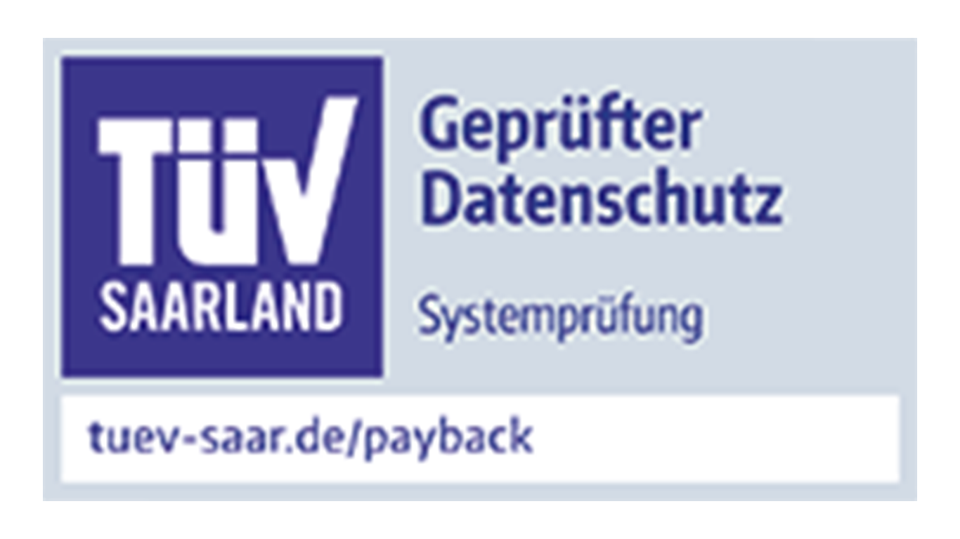 Tüv-Plakette für Payback