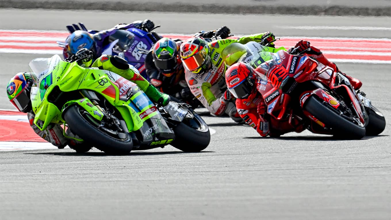 Rennszene aus der MotoGP