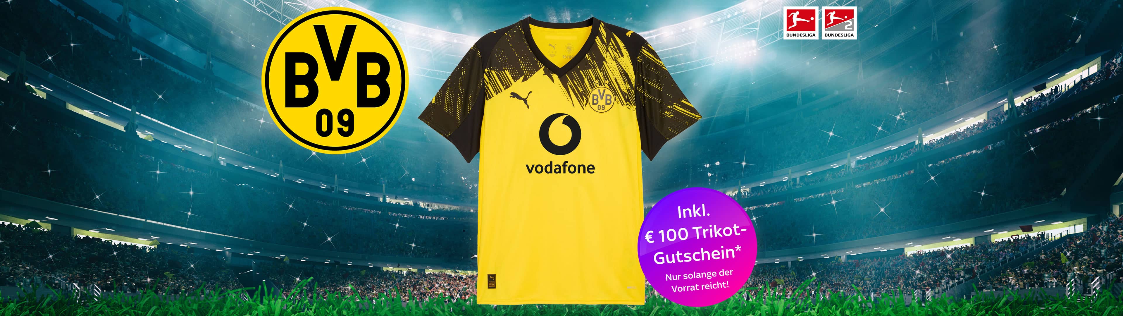 Trikot von Borussia Dortmund. Nur solange der Vorrat reicht.