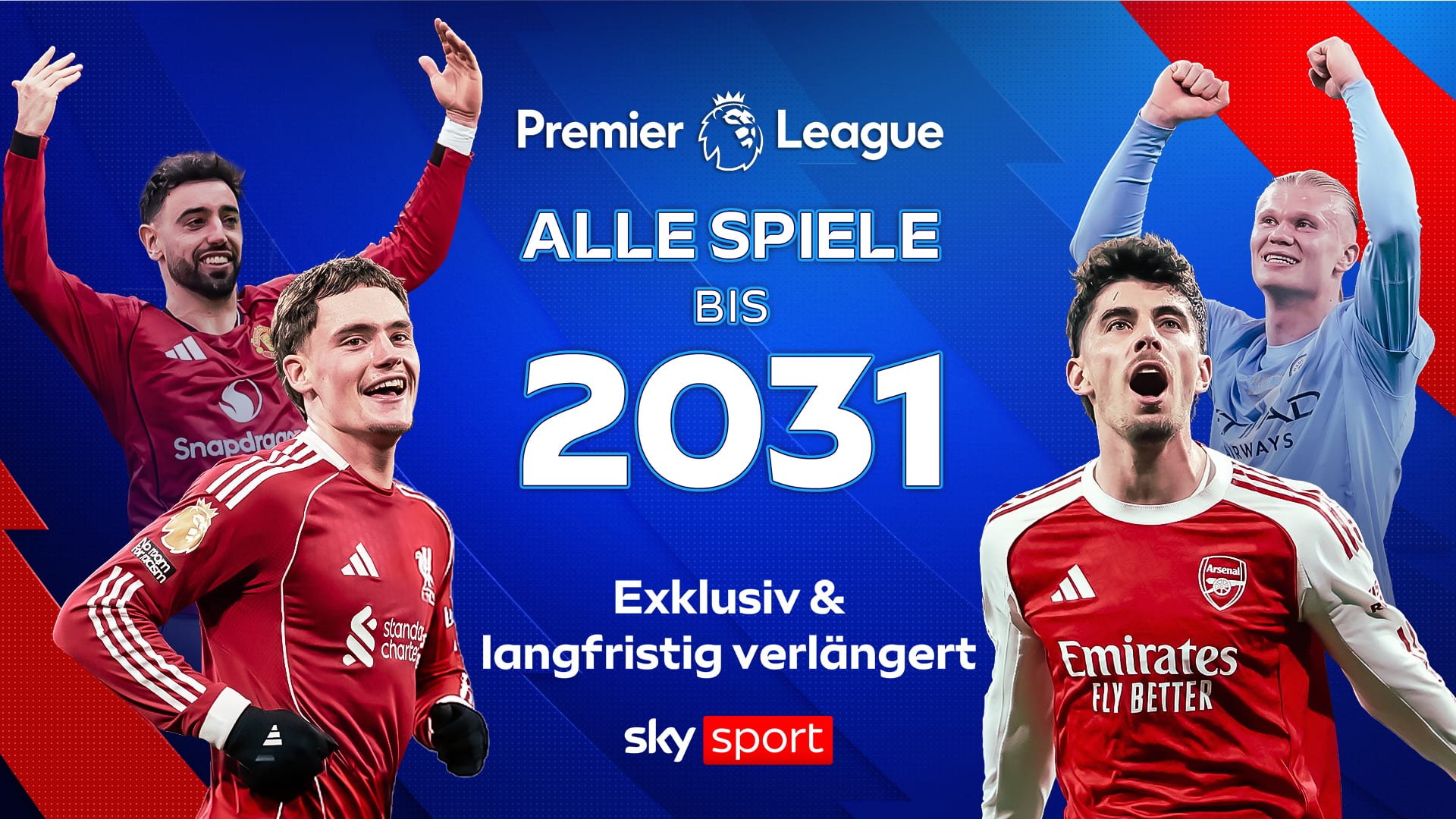 Alle Spiele der Premier League bis 2031 bei Sky Sport. Exklusiv und langfristig verlängert.