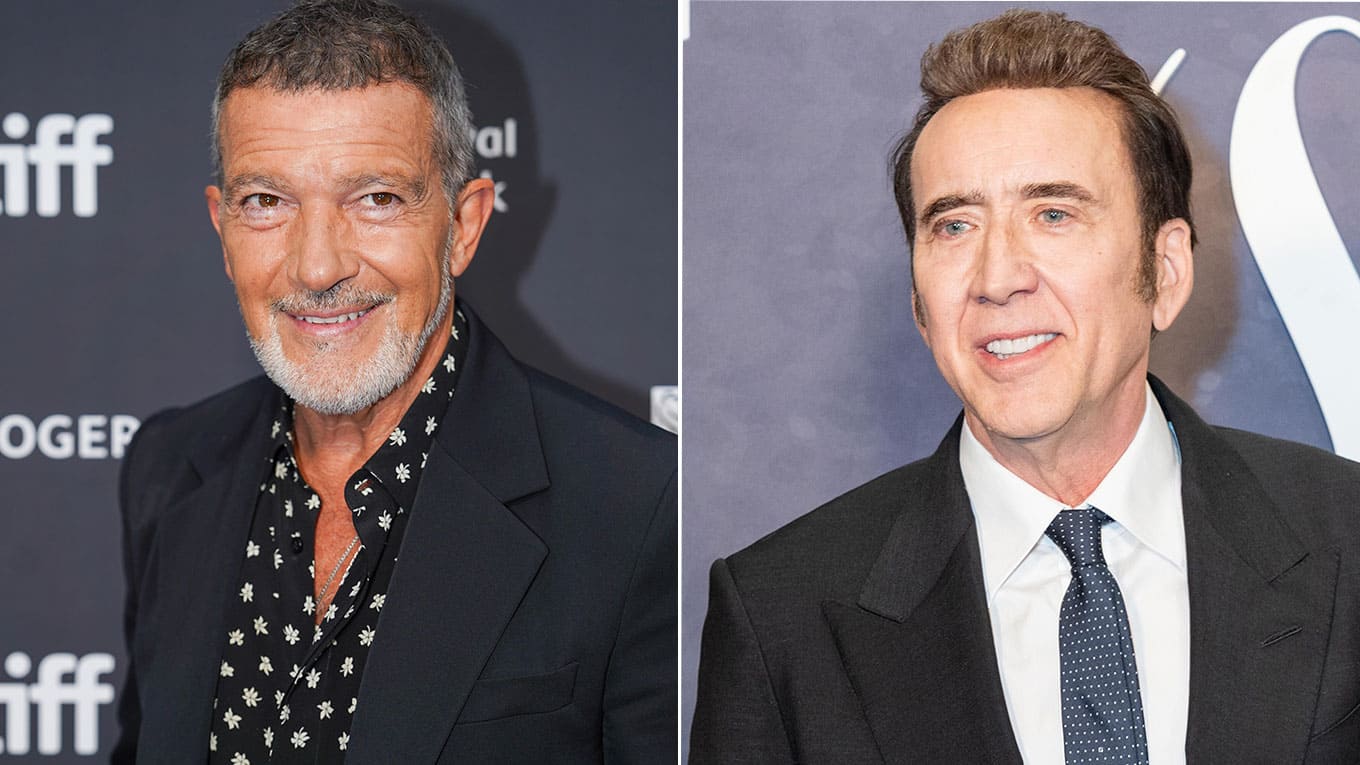 Bild von Schauspieler Antonio Banderas und Nicolas Cage