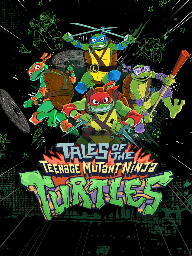 Titelbild zur Kinderserie Die Abenteuer der Teenage Mutant Ninja Turtles