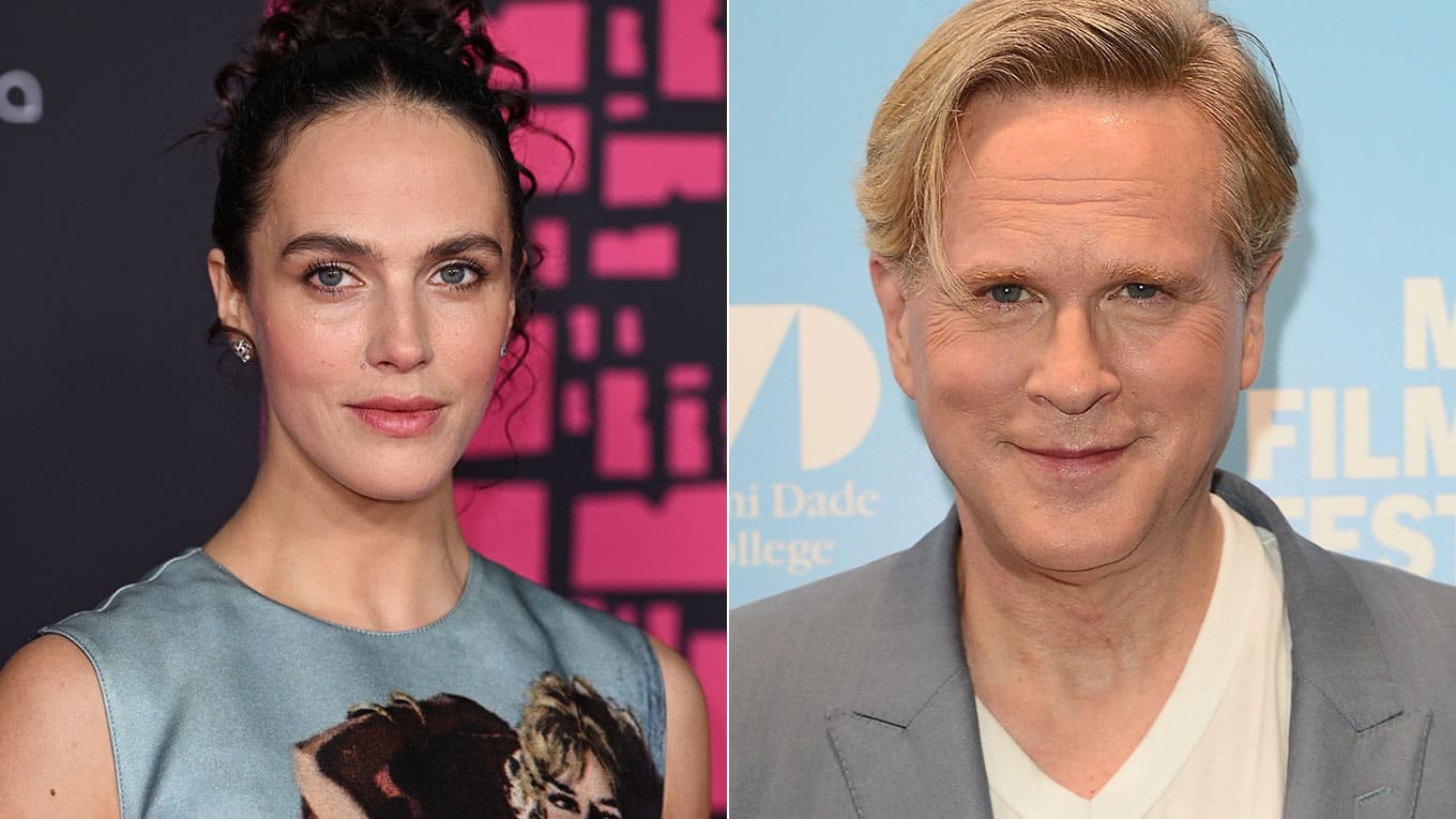Portraitbild von Jessica Brown Findlay und Cary Elwes