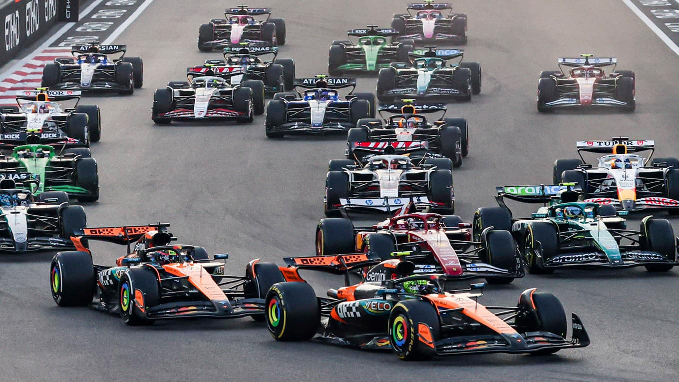 Rennszene aus der Formel 1