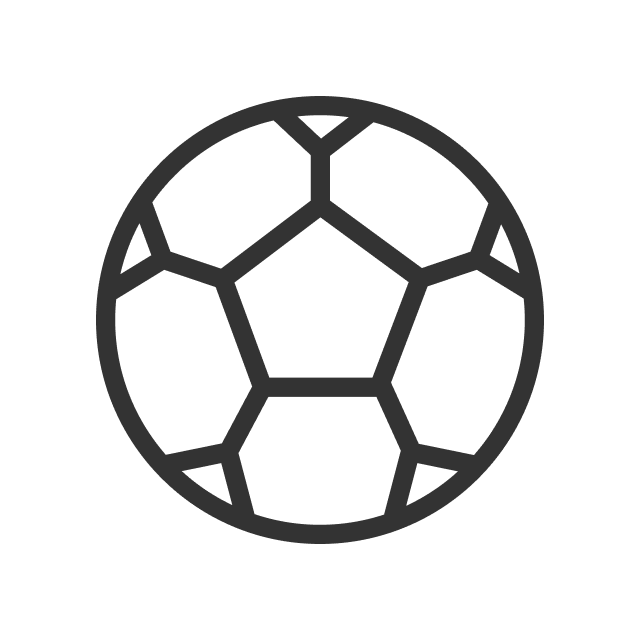 Stilisiertes Icon eines Fußballs