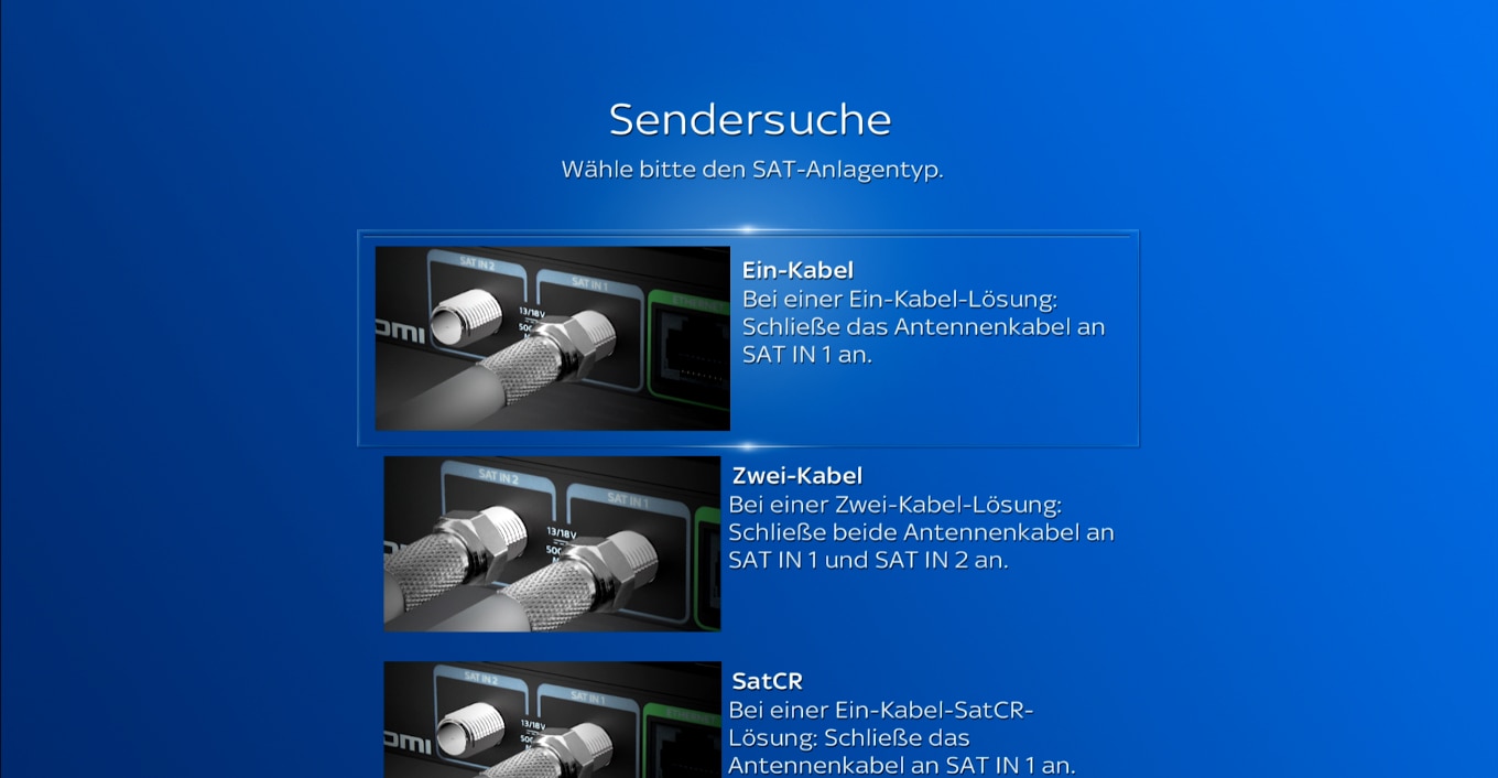 Sky Q Receiver installieren Sky