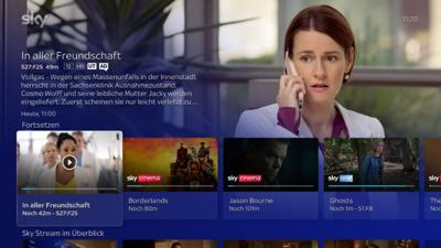 Anzeige der Untertitel Funktion bei der Einblendung einer Sendung, oder einem Film.