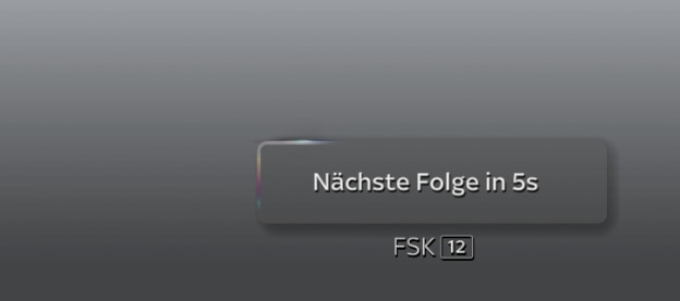 Vor dem Ende der aktuellen Episode wird ein Bild angezeigt, das den Countdown bis zum Beginn der nächsten Episode zeigt.