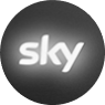 Sky-Logo beleuchtet