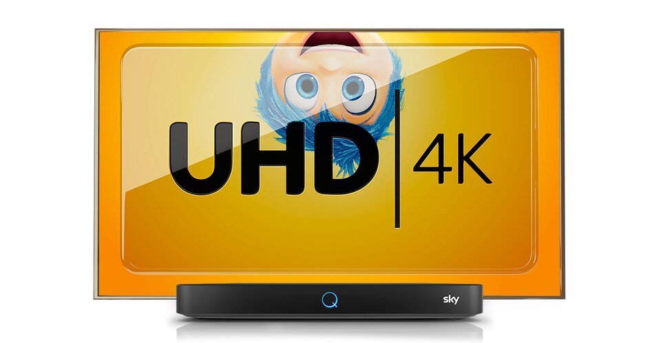 Sky Q Receiver mit der Ultra HD | 4K Funktion.