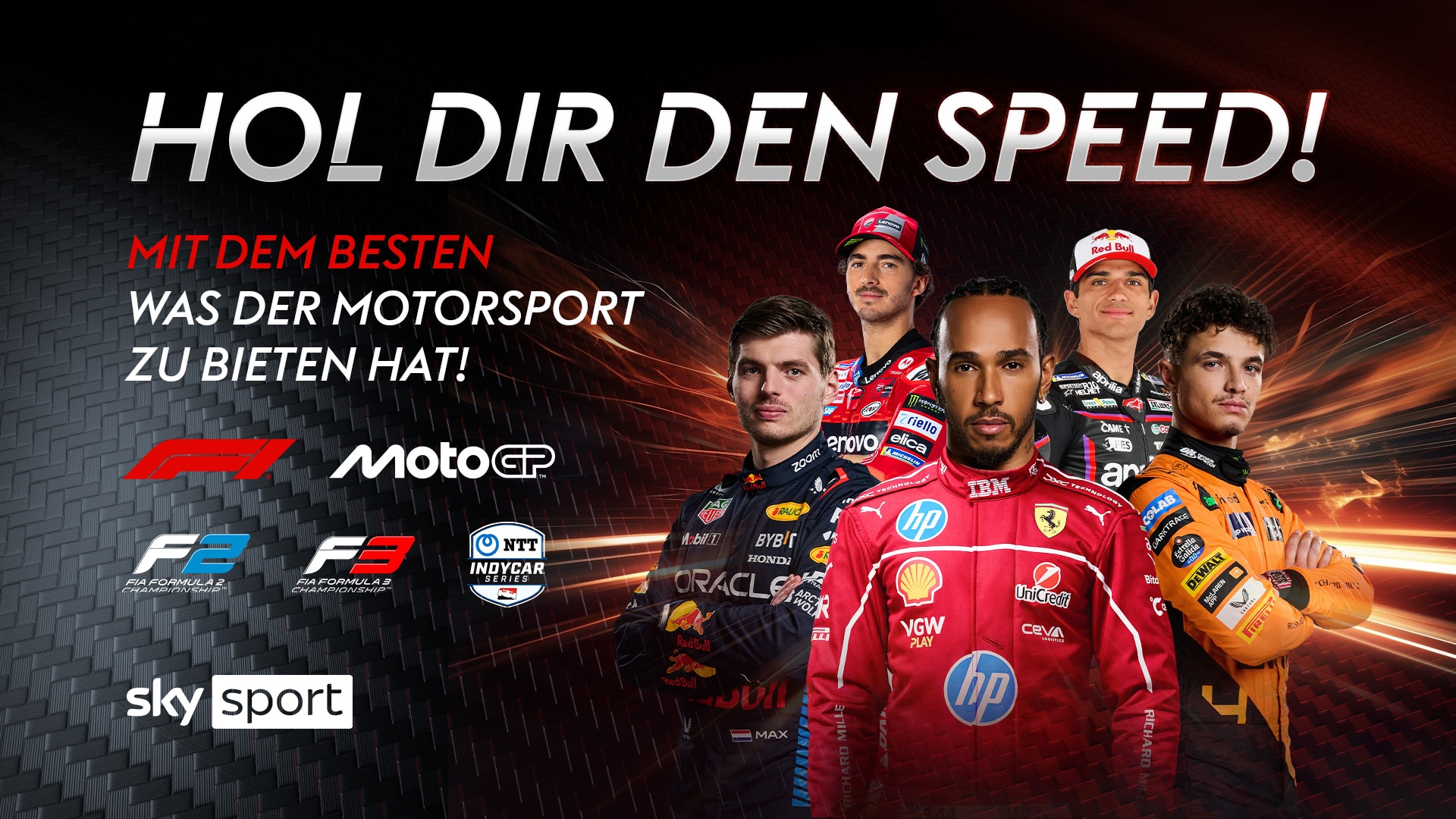 Motorsport-Highlights: F1, MotoGP, F2, F3 & IndyCar – live bei Sky Sport erleben!