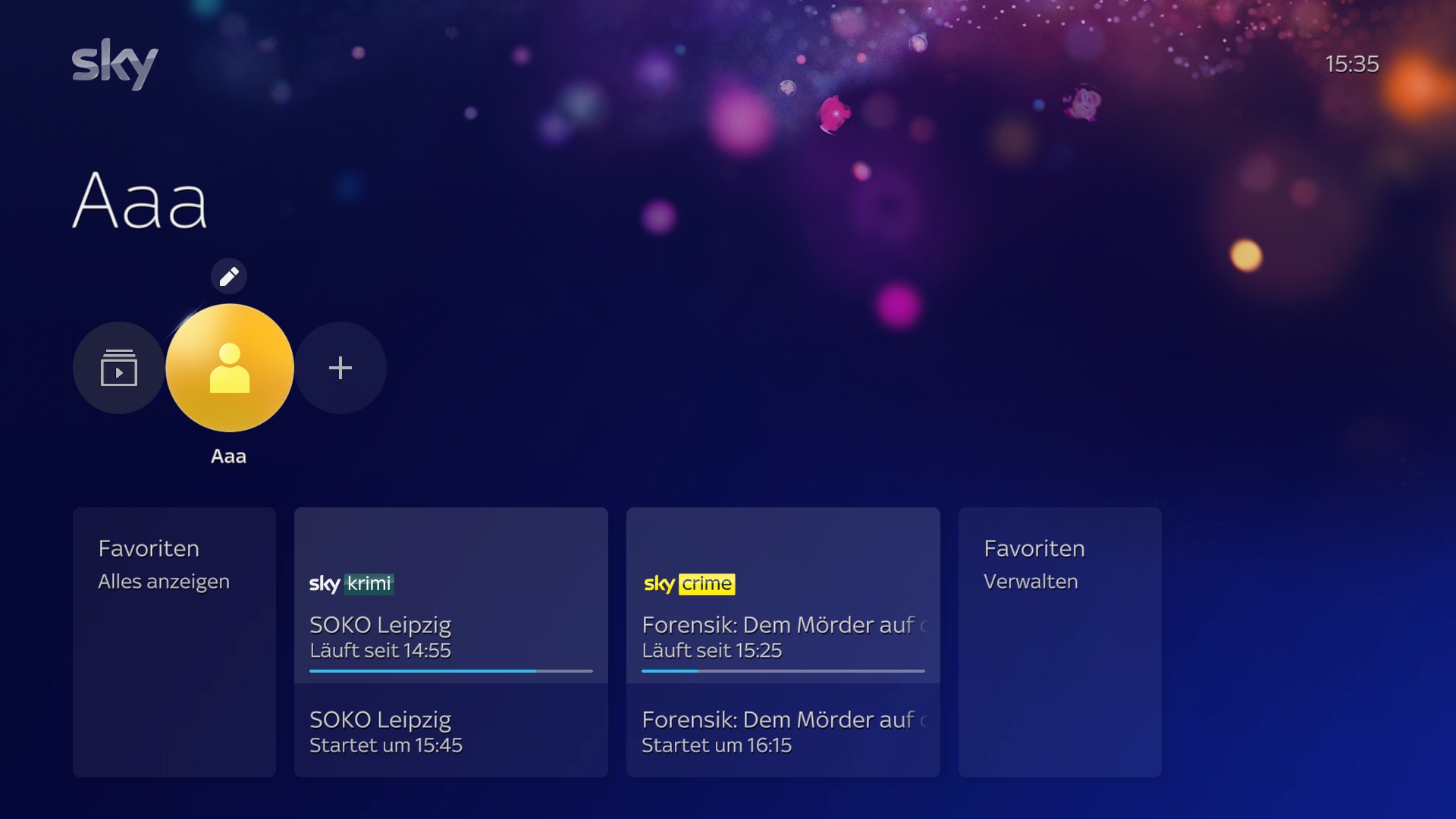 Playlist-Bildschirm zur Bestätigung der erstellten Playlist