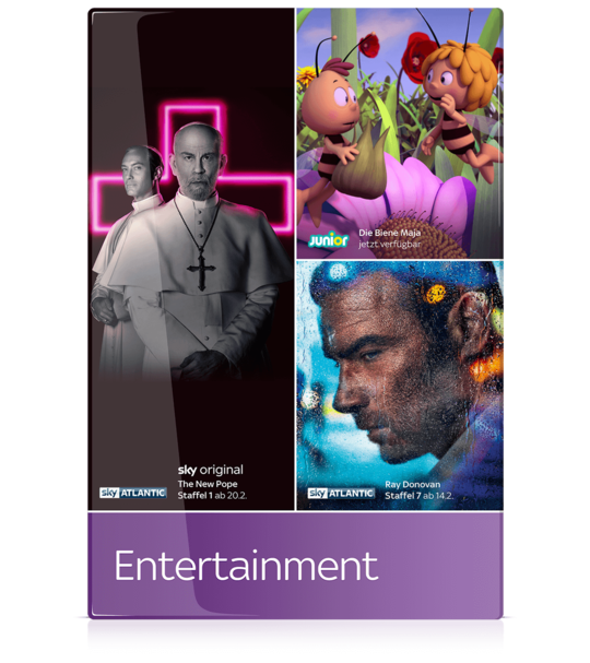 Sky Entertainment Paket TopSerien im Programm Sky