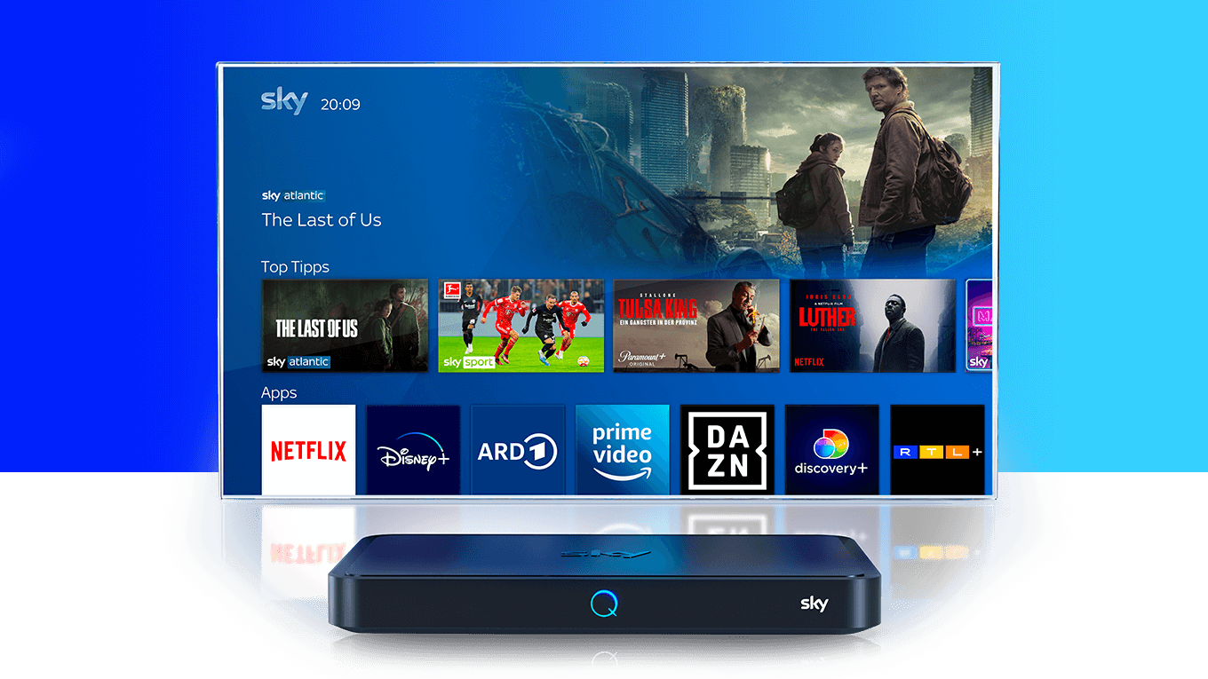 Sky Q Fernsehen, Streaming & Apps
