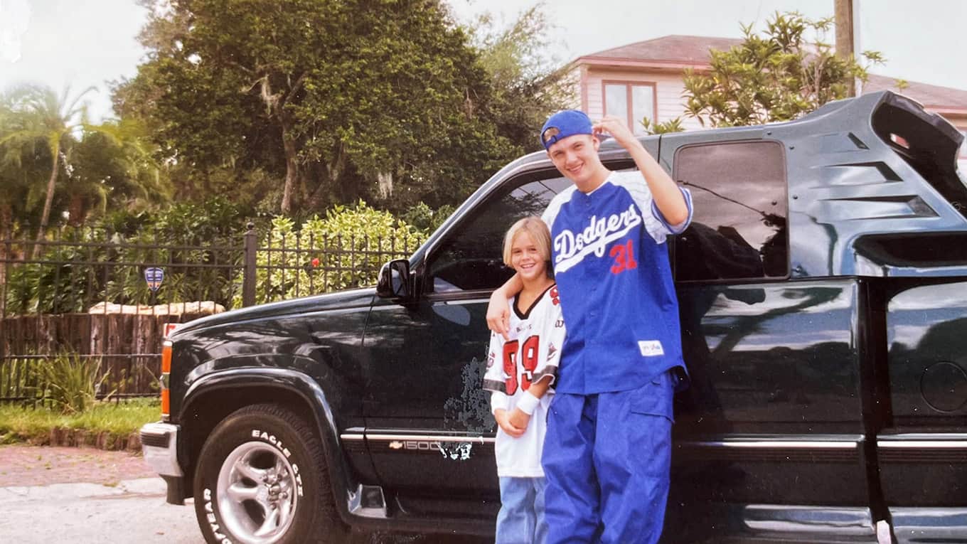 Szenenbild aus der Doku Nick und Aaron Carter: Der Preis des Erfolgs