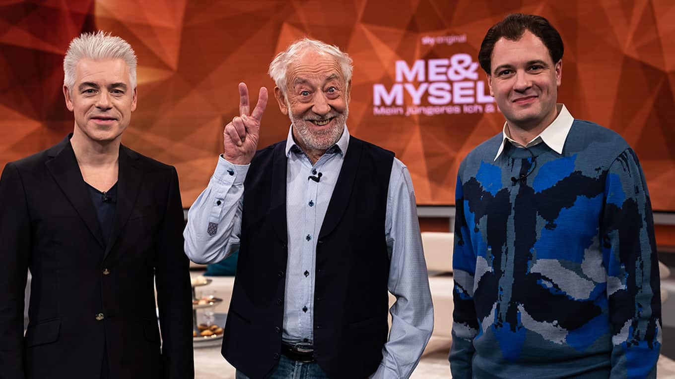 Dieter Hallervorden trifft in der Sky Original Show mittels modernster Technik auf sein jüngeres Ich.