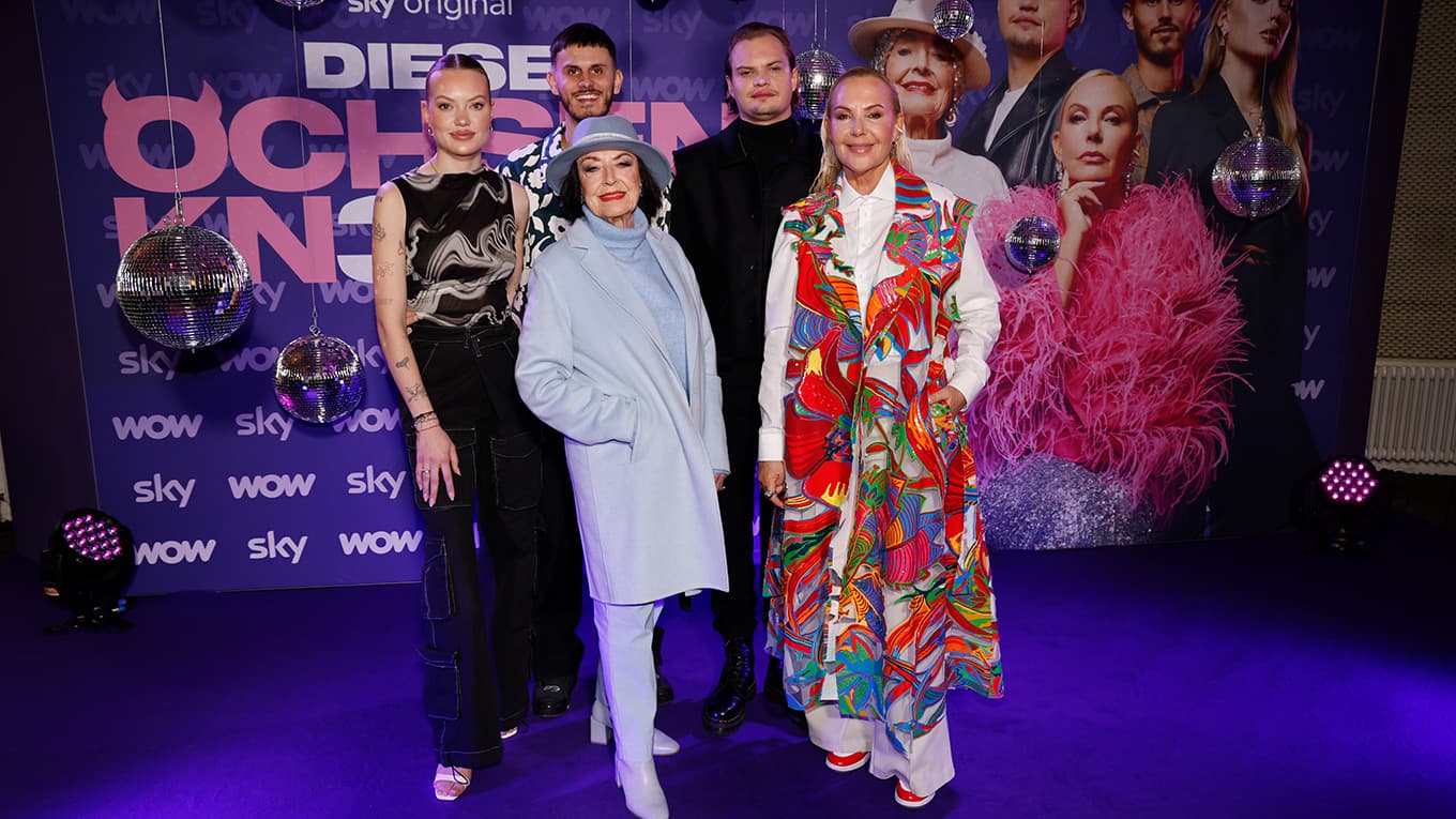 Foto der Familie Ochsenknecht beim Presse-Event zur dritten Staffel 