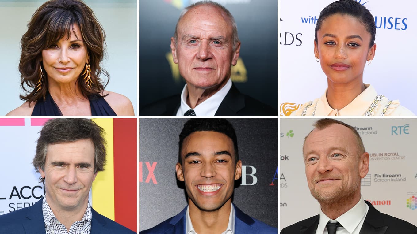 Oben v.l.: Gina Gershon, Alan Dale, Shalom Brune-Franklin; unten v.l.: Jack Davenport, Devon Terrell, Richard Dormer