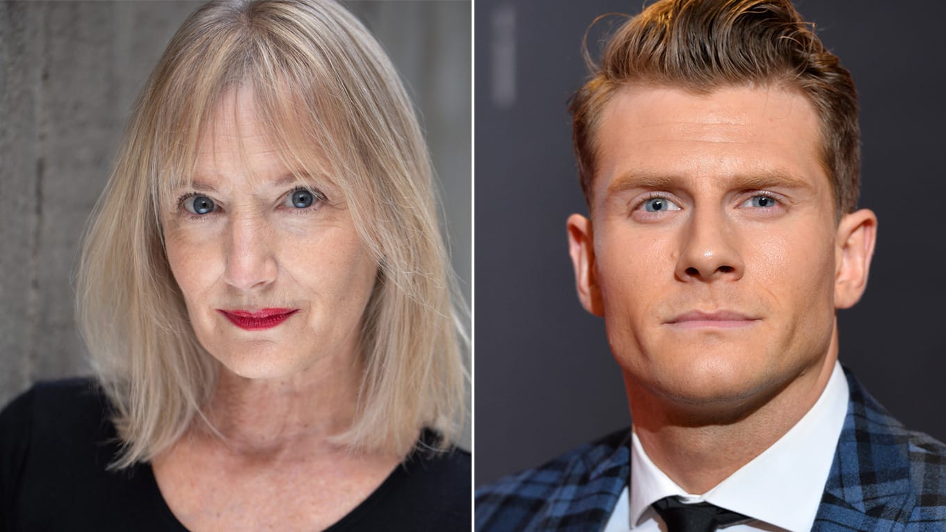 Schauspielerin Nicola Wright und Schauspieler Eddie Eyre (Credit Foto Wright: © Stephanie Claire)