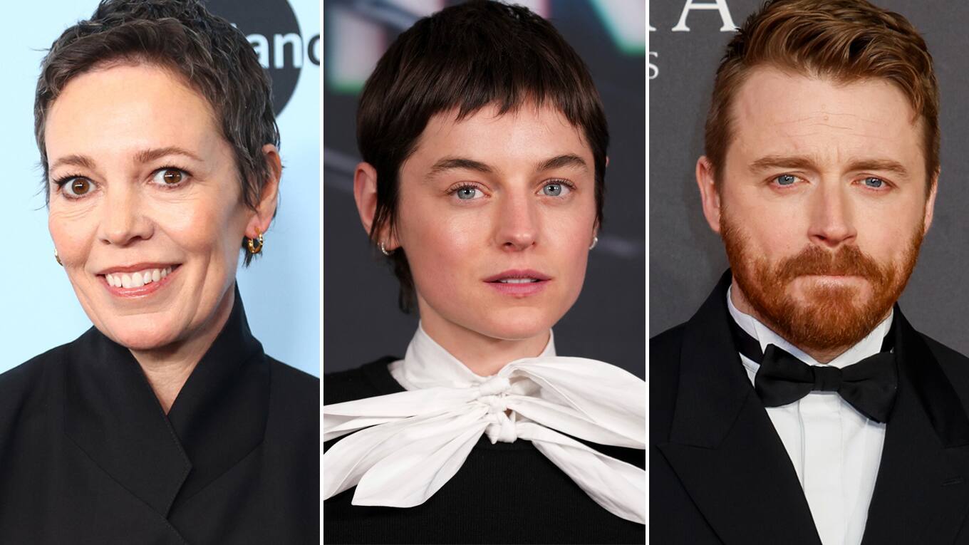 Die britischen Schauspieler:innen Olivia Colman, Emma Corrin und Jack Lowden spielen in 