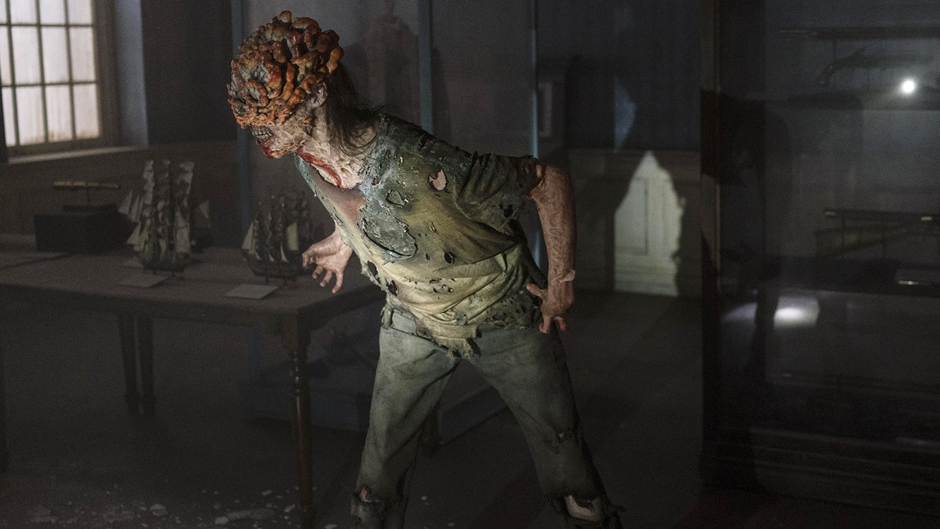 Foto eines Clickers in der HBO-Dramaserie The Last of Us Staffel 1