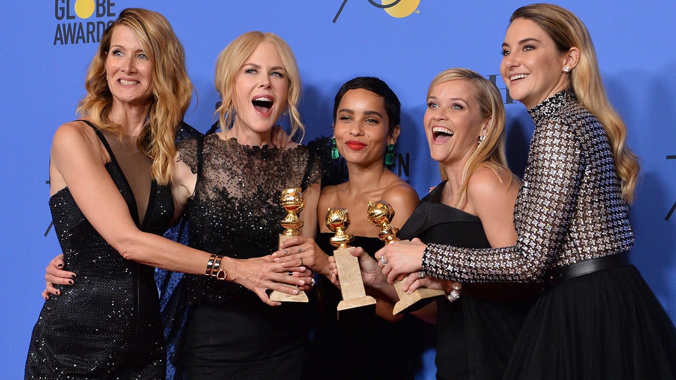 Foto Laura Dern, Nicole Kidman, Zoe Kravitz, Reese Witherspoon und Shailene Woodley bei den Golden Globe Awards