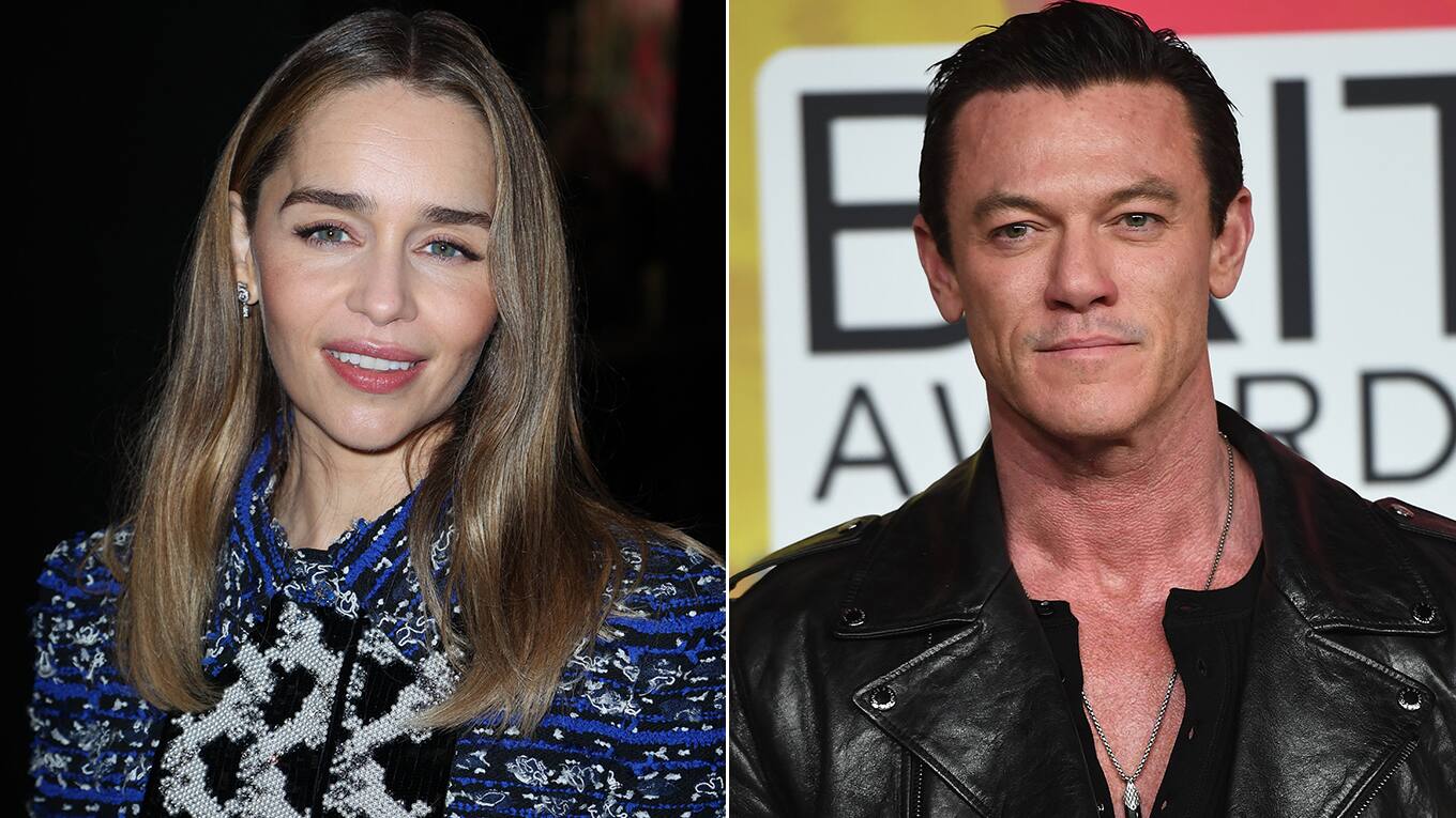 Foto von den Schauspieler Emilia Clarke und Luke Evans