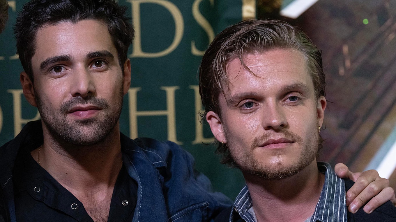 Fabien Frankel (l.) und Tom Glynn-Carney auf einer Veranstaltung