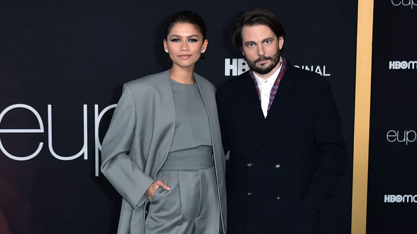 Zendaya und Serienschöpfer Sam Levinson bei der Premiere von 