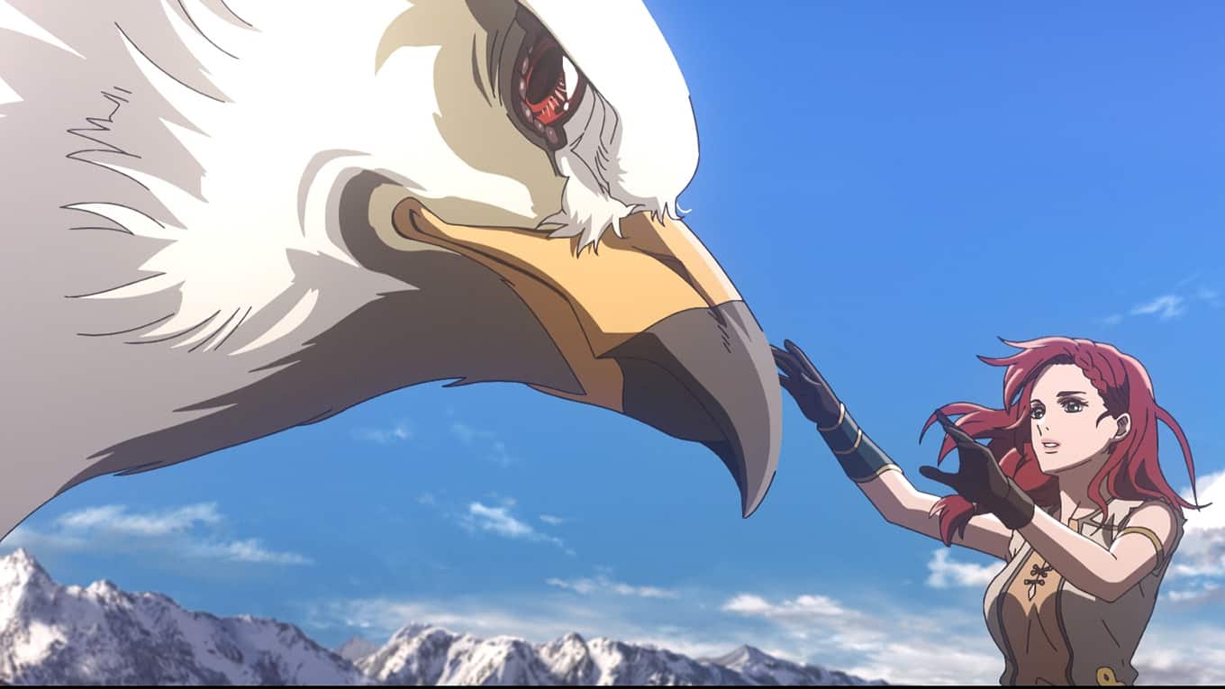 Szenenbild aus dem Animationsfilm Der Herr der Ringe: Die Schlacht der Rohirrim mit Héra.