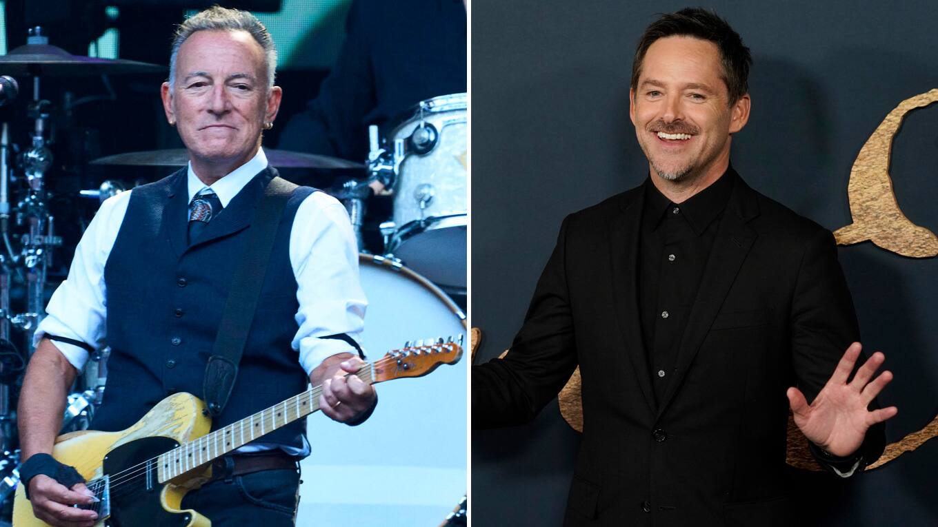 Foto von Musiker Bruce Springsteen (links) und Foto von Regisseur Scott Cooper (rechts)