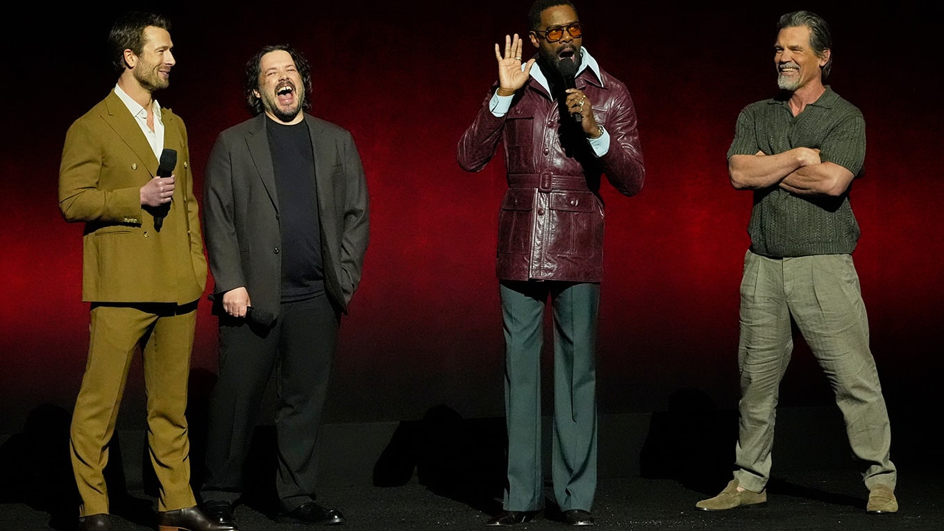 Edgar Wright, Glen Powell, Colman Domingo und Josh Brolin stellten auf der CinemaCon 2025 ihren Film The Running Man vor.