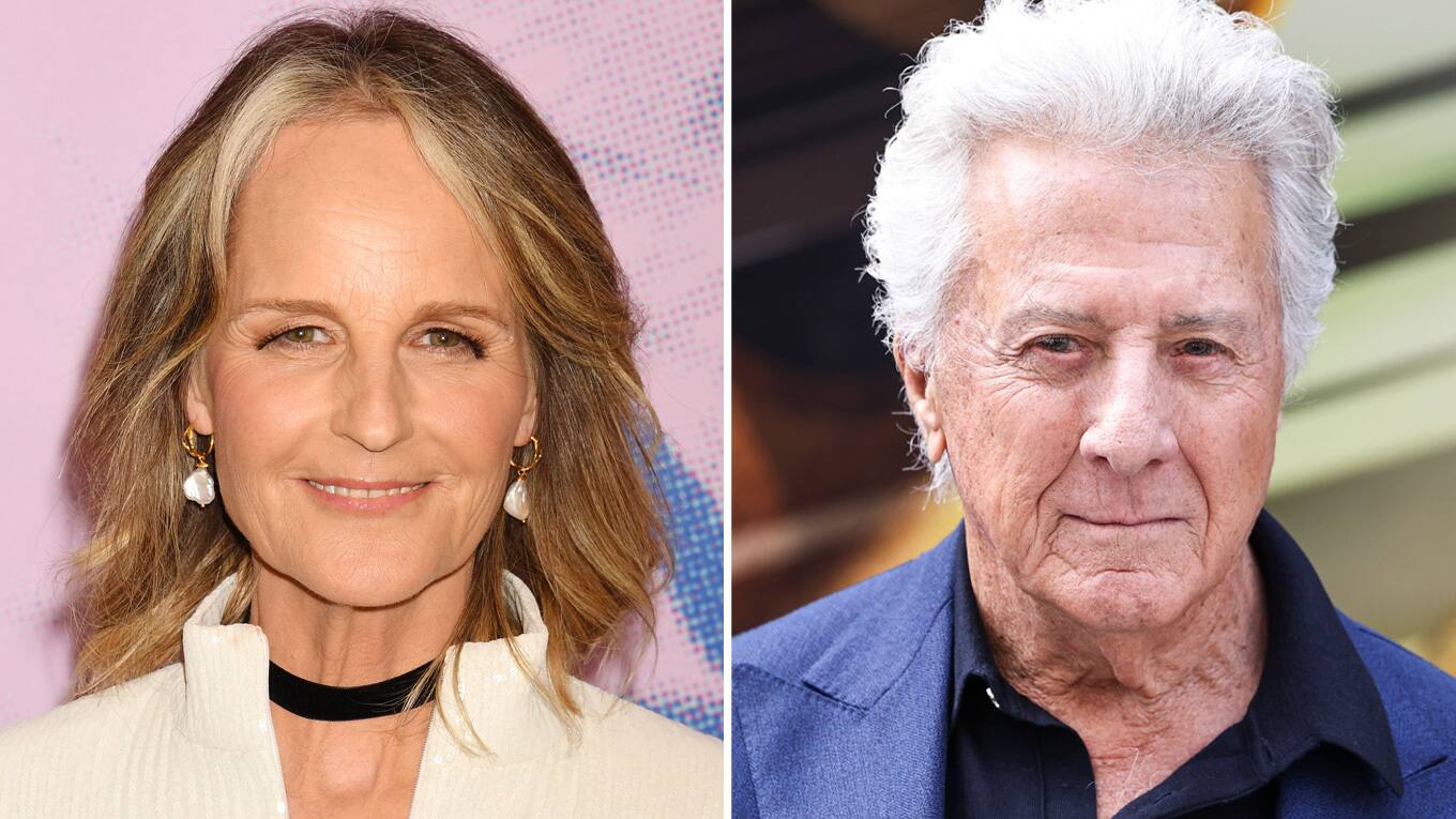 Fotos der Schauspielerin Helen Hunt und des Schauspielers Dustin Hoffman