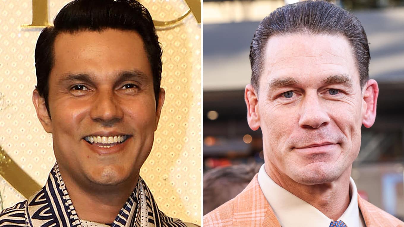 Randeep Hooda (links) und John Cena (rechts) drehen den Live-Action-Film 