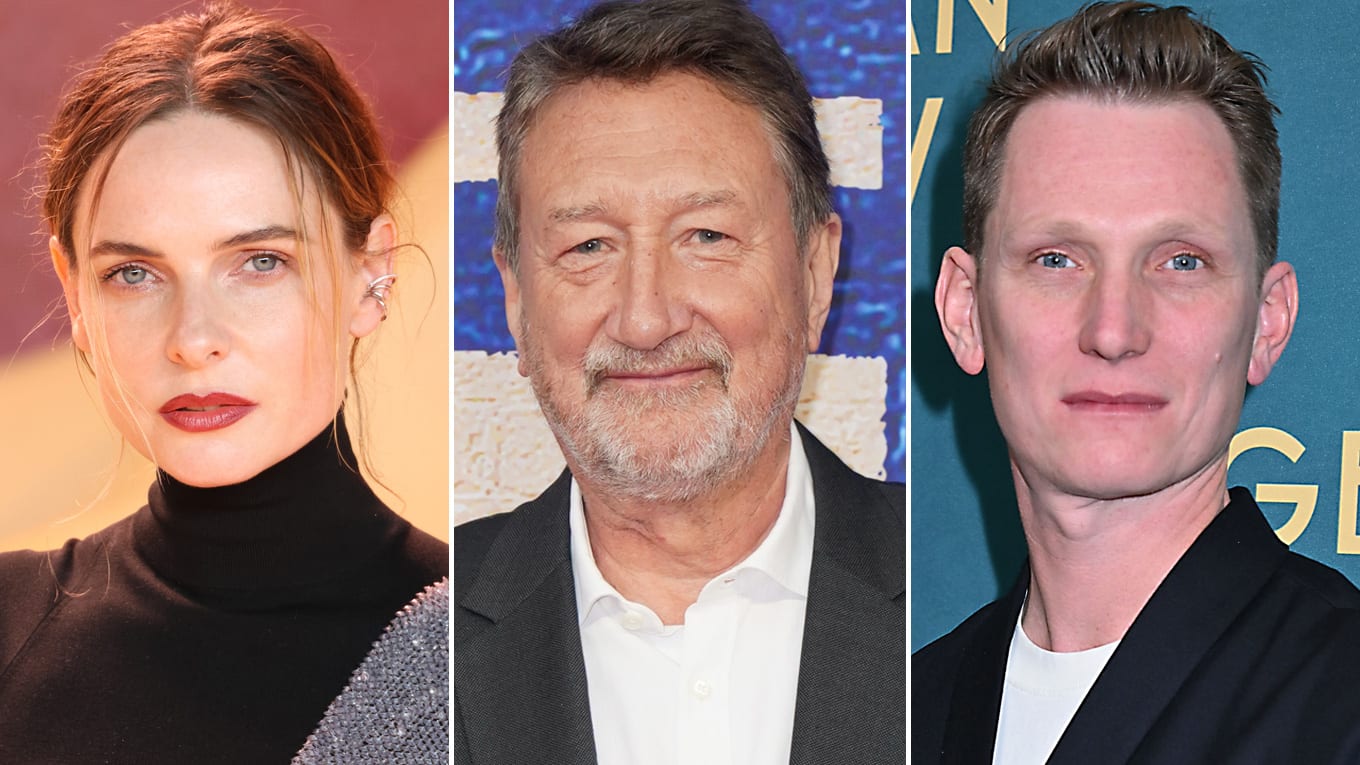 Von links: Schauspielerin Rebecca Ferguson, Autor Steven Knight und Regisseur Tom Harper