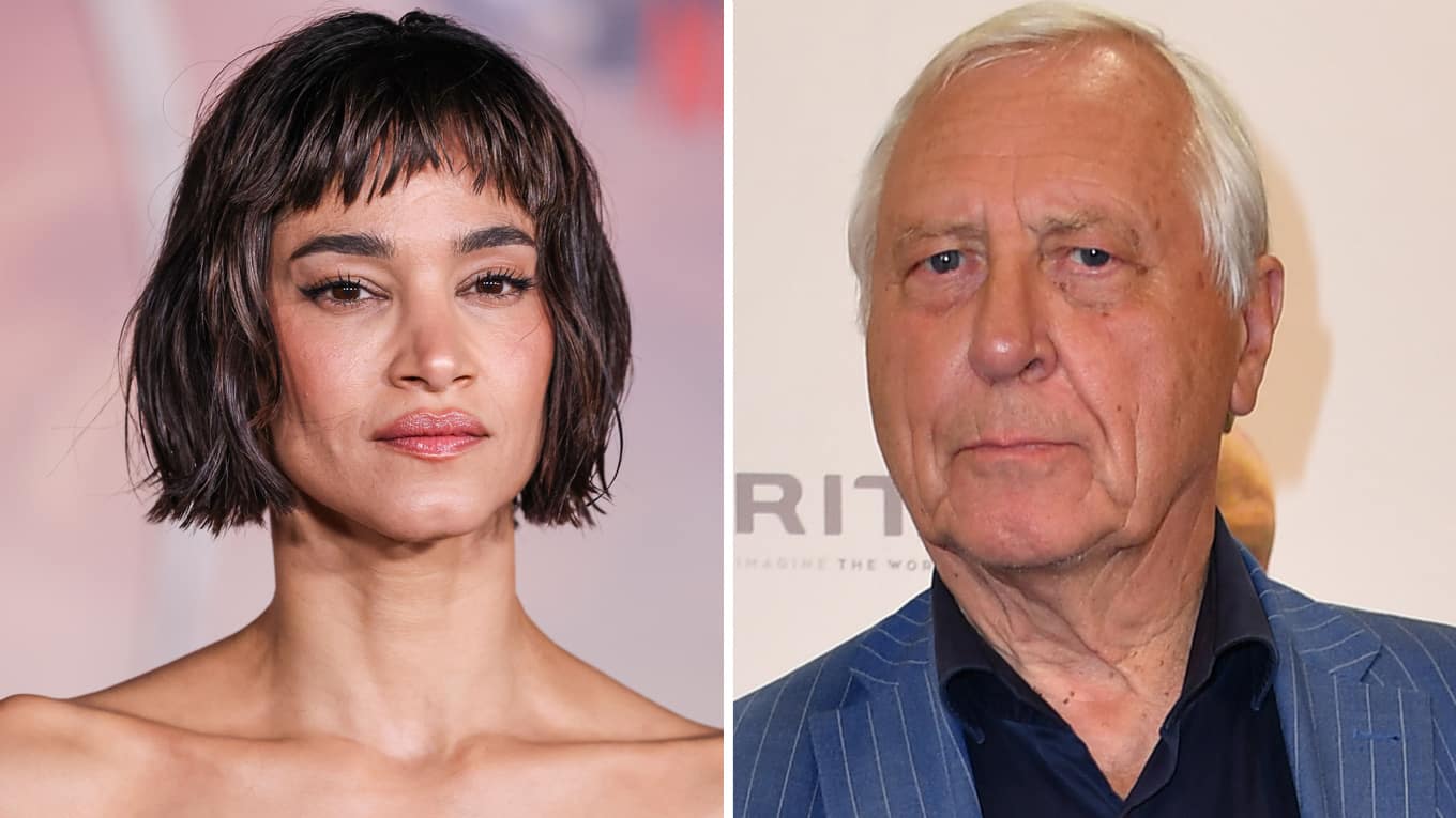 Foto von Schauspielerin Sofia Boutella und Regisseur Peter Greenaway