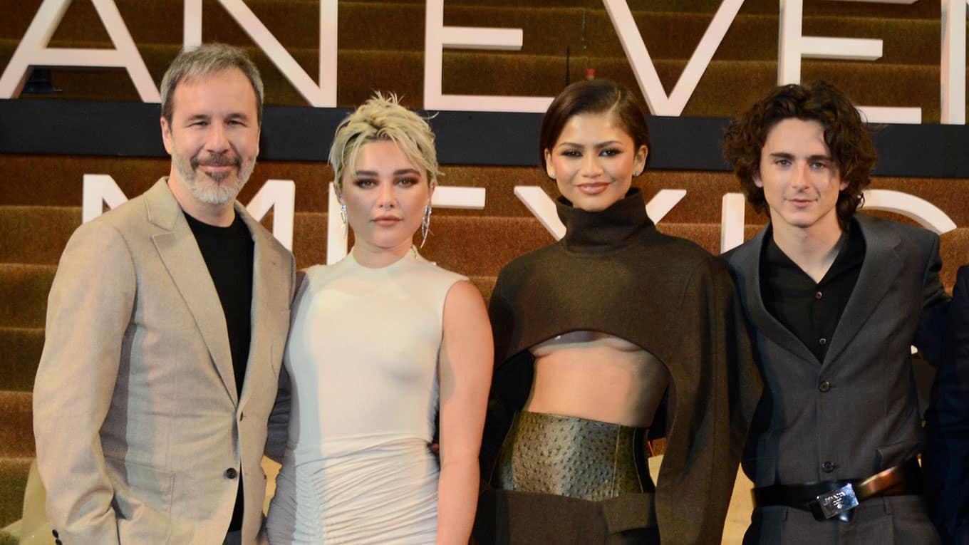 Foto: Denis Villeneuve, Florence Pugh, Zendaya, Timothée Chalamet
