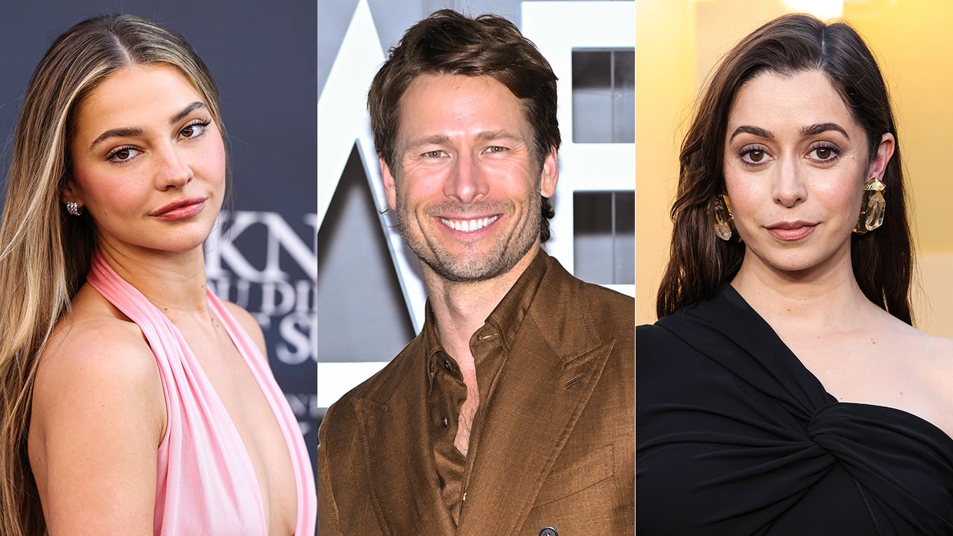 Bild von Schauspieler Madelyn Cline, Glen Powell und Cristin Milioti