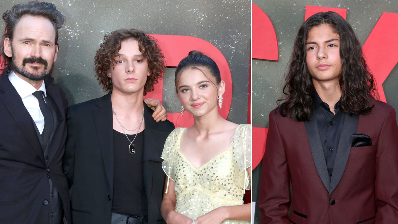 Jeremy Davies, Mason Thames, Maedeleine McGraw und Miguel Mora bei der Premiere von 