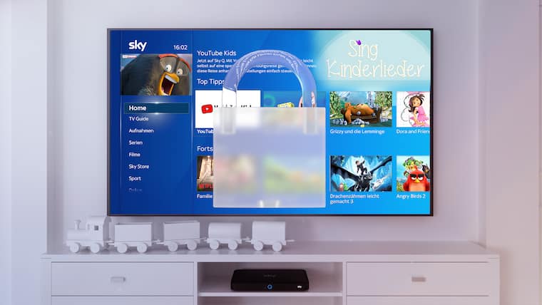 Kids Mode auf dem Sky Q Receiver