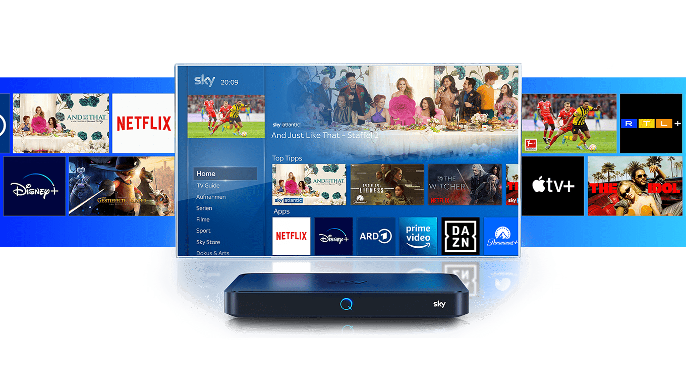 Sky Q Fernsehen, Streaming & Apps