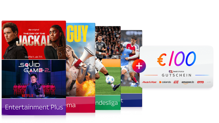 Alles von Sky inkl. Paramount+ und Netflix
