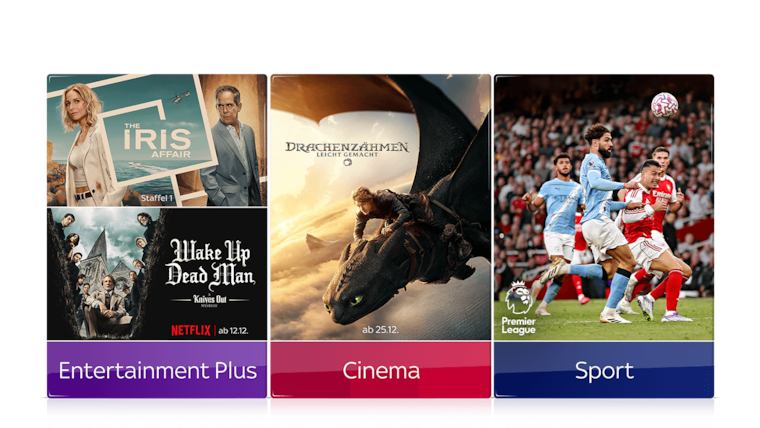 Filme, Serien inkl. Netflix und Sport