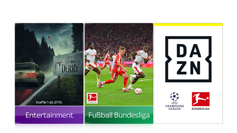 Bundesliga, 2. Bundesliga, UEFA Champions League inkl. Konferenz