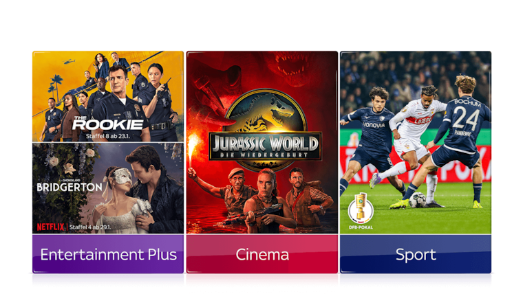 Filme, Serien inkl. Netflix, Sport und UHD